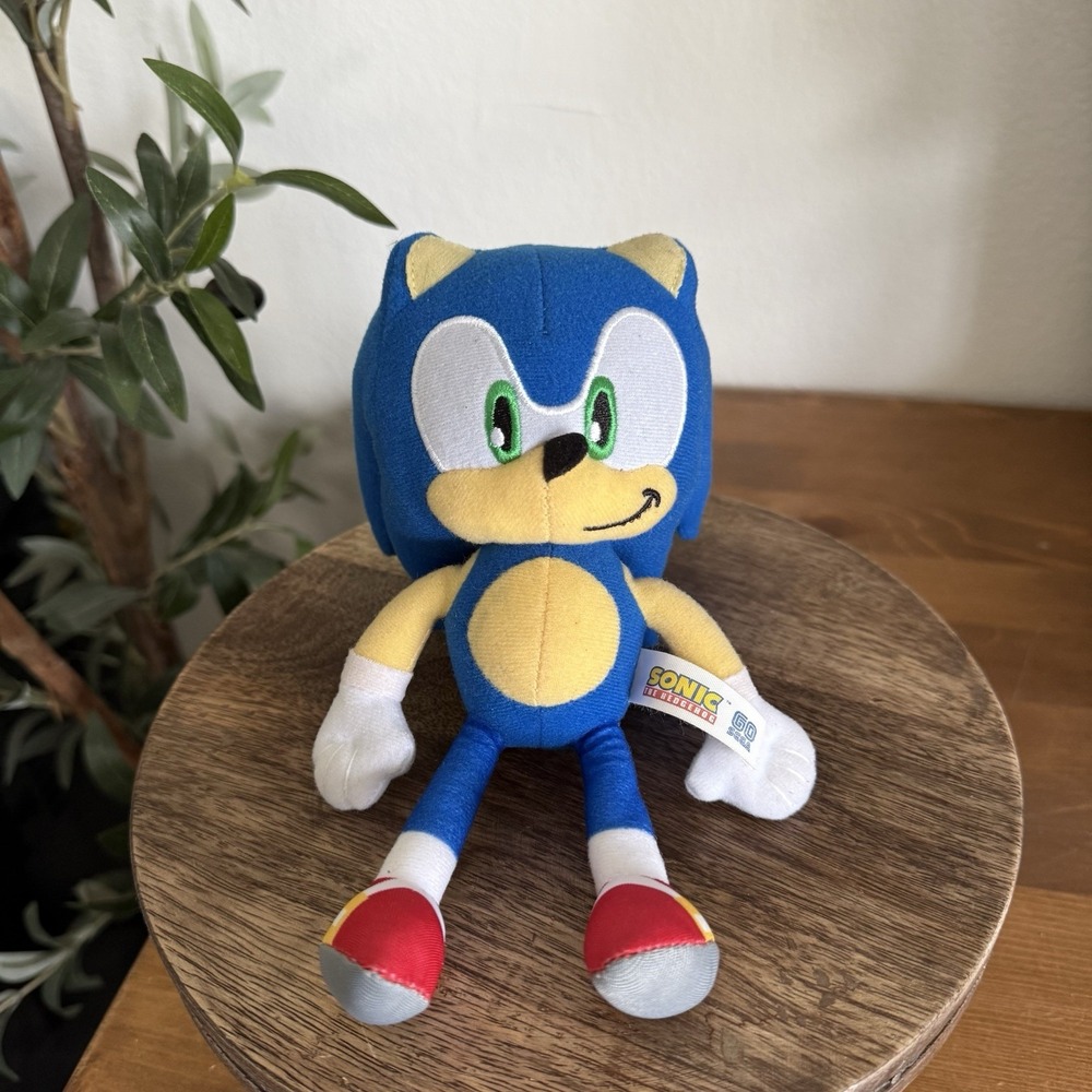 Sonic the Hedgehog 8"‎ Plush Modern Blue Stuffed Animal Toy Factory GO SEGA 2020